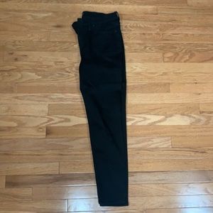 Jcrew Mid Rise Black Skinny Jeans